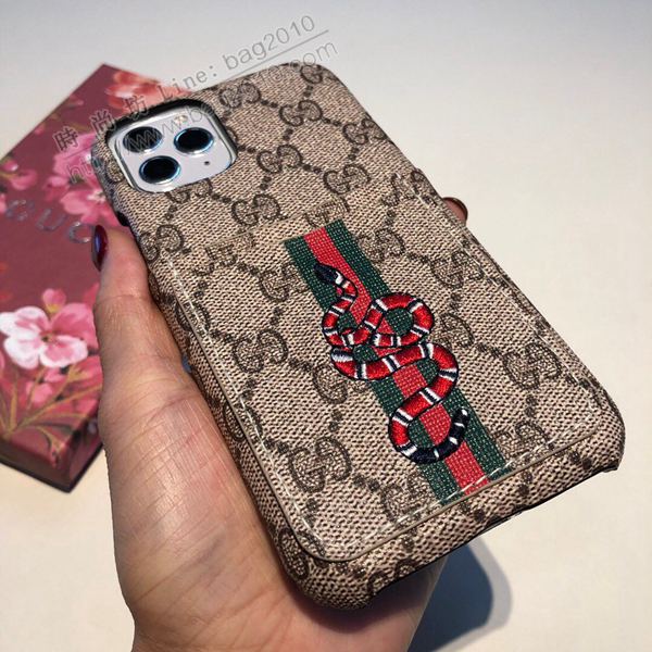 Gucci手機殼 Gucci手機套 官網同步更新 Gucci古馳刺繡雙插卡手機殼  mmk1078